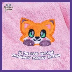Fox Applique Pattern Design(Fox Applique Pattern Desgin)