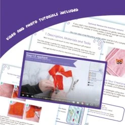 Fox Applique Pattern Design(Fox Applique Pattern Desgin) -Dragons' Garden AppliqueListingPhotosTemplatedocument4