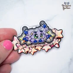 Starry Dragon | Acrylic Binder Clip(Starry Dragon Acrylic Binder Clip) -Dragons' Garden Dragons Garden AcrylicClipStarryDragon5