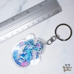 Astral Long Dragon | Holographic Acrylic Keychain(Astral Long Dragon Holographic Acrylic Keychain) -Dragons' Garden Dragons Garden AcrylicKeychainAstralDragon1