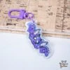 Gray And Purple Bat Dragon | Holographic Acrylic Keychain(Gray And Purple Bat Dragon Holographic Acrylic Keychain)