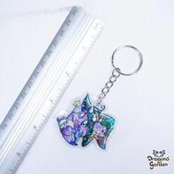 Magic Hat Dragon | Holographic Acrylic Keychain(Magic Hat Dragon Holographic Acrylic Keychain) -Dragons' Garden Dragons Garden AcrylicKeychainMagicWitchHatDragon3