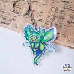 May Beetle Dragon | Holographic Acrylic Keychain(May Beetle Dragon Holographic Acrylic Keychain)