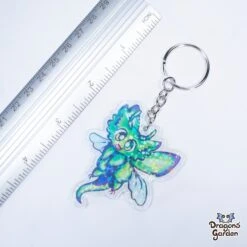 May Beetle Dragon | Holographic Acrylic Keychain(May Beetle Dragon Holographic Acrylic Keychain) -Dragons' Garden Dragons Garden AcrylicKeychainMayBeetleDragon3