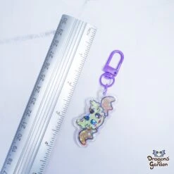 Vanilla Cookie Dragon | Holographic Acrylic Keychain(Yellow Cookie Dragon Holographic Acrylic Keychain Copy) -Dragons' Garden Dragons Garden AcrylicKeychainyellowSweetDragon3