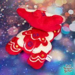 ITH Chinese Lion Embroidery Pattern(Ith Chinese Lion Embroidery Pattern) -Dragons' Garden Dragons Garden ChineseLionPlushRed7