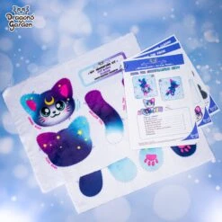 Nova The Constellation Kitty | Cut & Sew DIY Kit(Nova The Constellation Kitty Cut Sew Diy Kit) -Dragons' Garden Dragons Garden Cut SewGalaxyKitty6