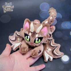 CUSTOM | Big And Small Dragon Cat Plushie(Custom Dragon Cat Plushie) -Dragons' Garden Dragons Garden DragoncatBrownBeige2