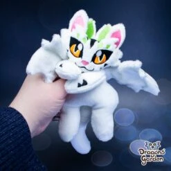 CUSTOM | Big And Small Dragon Cat Plushie(Custom Dragon Cat Plushie) -Dragons' Garden Dragons Garden DragoncatWhiteGreen5