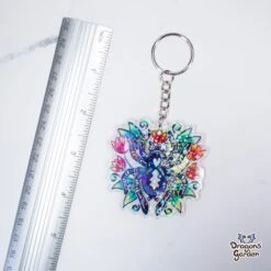 Flower Tarantula | Holographic Acrylic Keychain(Flower Tarantula Holographic Acrylic Keychain) -Dragons' Garden Dragons Garden FlowertarantulaAcrylicKey4