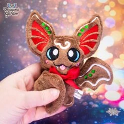 ITH Gingerbread Bat Plushie Embroidery Pattern(Ith Gingerbread Bat Plushie Embroidery Pattern) -Dragons' Garden Dragons Garden GingerbreadCookieBatPlush4