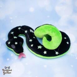 WEIGHTED | Big Constellation Snake | Orion(Weighted Big Constellation Snake Black And Green) -Dragons' Garden Dragons Garden GlowintheDarkSnakeBlackGreen3