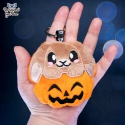 ITH Bunny In A Pumpkin Charm(Ith Bunny In A Pumpkin Charm) -Dragons' Garden Dragons Garden ITHBunnyinaPumpkinPlushBrown3