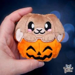 ITH Bunny In A Pumpkin Charm(Ith Bunny In A Pumpkin Charm) -Dragons' Garden Dragons Garden ITHBunnyinaPumpkinPlushBrown6
