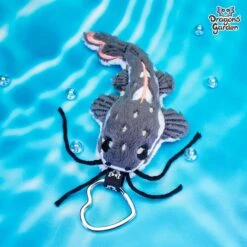 ITH Catfish Fish Charm Embroidery Pattern(Ith Catfish Fish Charm Embroidery Pattern) -Dragons' Garden Dragons Garden ITHCatfishCharmPlushGray2