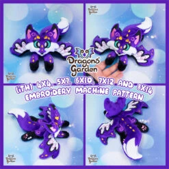 ITH Dragon Fox Plush Embroidery Pattern(Ith Dragon Fox Plush Embroidery Pattern)