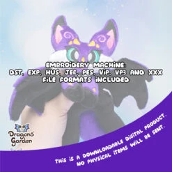 ITH Dragon Fox Plush Embroidery Pattern(Ith Dragon Fox Plush Embroidery Pattern) -Dragons' Garden Dragons Garden ITHDragonFoxPlush14