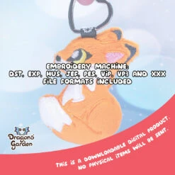 ITH Fox Charm Embroidery Pattern(Ith Fox Charm Embroidery Pattern) -Dragons' Garden Dragons Garden ITHFoxcharmPlush12 22146b20 dfe3 408c b3cf d259171b2b5a