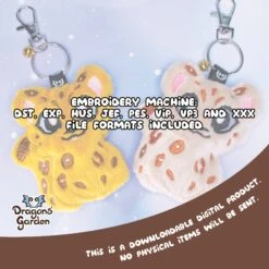 ITH Jaguar Charm Plushie Pattern(Ith Jaguar Charm Plushie Pattern) -Dragons' Garden Dragons Garden ITHJaguarCharmlisting2