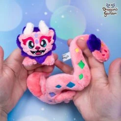 ITH Rainbow Chinese Dragon Plush Embroidery Pattern(Ith Rainbow Chinese Dragon Plush Embroidery Pattern) -Dragons' Garden Dragons Garden ITHRainbowChineseDragonPink1