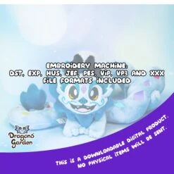 ITH Rainbow Chinese Dragon Plush Embroidery Pattern(Ith Rainbow Chinese Dragon Plush Embroidery Pattern) -Dragons' Garden Dragons Garden ITHRainbowChineseDragonlisting4