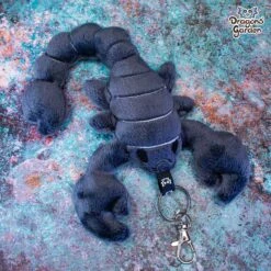 CUSTOM | Scorpion Keychain Charm Plushie(Custom Scorpion Keychain Charm Plushie) -Dragons' Garden Dragons Garden ITHScorpionKeychainGray2