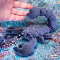 CUSTOM | Scorpion Keychain Charm Plushie(Custom Scorpion Keychain Charm Plushie) -Dragons' Garden Dragons Garden ITHScorpionKeychainGray5