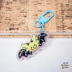 Skeleton Jeff Dragon | Holographic Acrylic Keychain(Skeleton Jeff Dragon Holographic Acrylic Keychain)