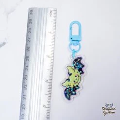 Skeleton Jeff Dragon | Holographic Acrylic Keychain(Skeleton Jeff Dragon Holographic Acrylic Keychain) -Dragons' Garden Dragons Garden JeffSkellingtonAcrylicKey3