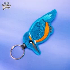 ITH Kingfisher Bird Charm Embroidery Pattern(Ith Kingfisher Bird Charm Embroidery Pattern) -Dragons' Garden Dragons Garden KingfisherCharmPlush1