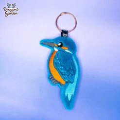 ITH Kingfisher Bird Charm Embroidery Pattern(Ith Kingfisher Bird Charm Embroidery Pattern) -Dragons' Garden Dragons Garden KingfisherCharmPlush3