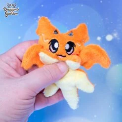MAGENTIC | Amber Flame Micro Dragon Plushies(Amber Flame Micro Dragon Plushies) -Dragons' Garden Dragons Garden MicroDragonSparklyRegularOrage1