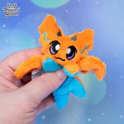 MAGENTIC | Amber Flame Micro Dragon Plushies(Amber Flame Micro Dragon Plushies) -Dragons' Garden Dragons Garden MicroDragonSparklyRegularOrage2