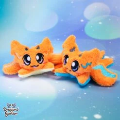 MAGENTIC | Amber Flame Micro Dragon Plushies(Amber Flame Micro Dragon Plushies) -Dragons' Garden Dragons Garden MicroDragonSparklyRegularOrage4