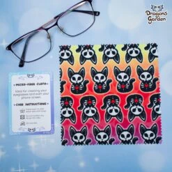 Skeleton Kitty | Microfiber Lens Cleaning Cloth(Skeleton Kitty Microfiber Lens Cleaning Cloth)