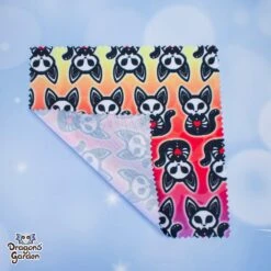 Skeleton Kitty | Microfiber Lens Cleaning Cloth(Skeleton Kitty Microfiber Lens Cleaning Cloth) -Dragons' Garden Dragons Garden MicroFiberClothSkeletonCat4