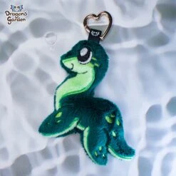 ITH Nessie Dino Charm Embroidery Pattern(Ith Nessie Dino Charm Embroidery Pattern) -Dragons' Garden Dragons Garden NessieKeychainPlushie1