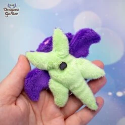 MAGNETIC | Purple Rainbow Micro Dragon Plushie(Magnetic Purple Rainbow Micro Dragon Plushie 1) -Dragons' Garden Dragons Garden PurpleRainbowMicroDragon4