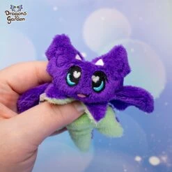 MAGNETIC | Purple Rainbow Micro Dragon Plushie(Magnetic Purple Rainbow Micro Dragon Plushie 1) -Dragons' Garden Dragons Garden PurpleRainbowMicroDragon5