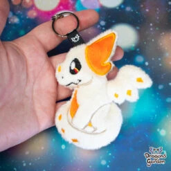 ITH Spikey Drake Charm Embroidery Pattern(Ith Spikey Drake Charm) -Dragons' Garden Dragons Garden SpikeyDrakekeychaincharmorangebeige3