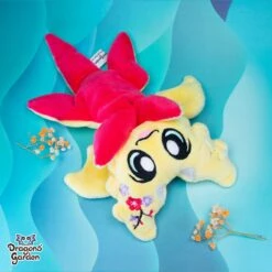 WEIGHTED | Jumbo Yellow And Pink Blossom Dragon Plushie | Mai(Weighted Jumbo Yellow And Pink Blossom Dragon Plushie Mai) -Dragons' Garden Dragons Garden SpringBlossomJumboDragons12