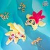 MAGNETIC | Yellow And Pink Spring Blossom Micro Dragon Plushie(Magnetic Yellow And Pink Spring Blossom Micro Dragon Plushie)