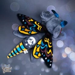 MADE TO ORDER | Weighted Morya The Death Moth Dragon Plushie |Jumbo PLUS Edition(Weighted Death Moth Dragon Plushie Jumbo Plus Edition)