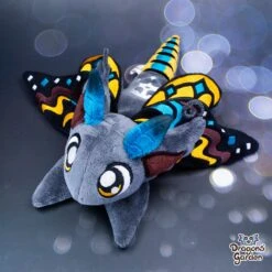 MADE TO ORDER | Weighted Morya The Death Moth Dragon Plushie |Jumbo PLUS Edition(Weighted Death Moth Dragon Plushie Jumbo Plus Edition) -Dragons' Garden Dragons Garden SummerMysteriesDeathMothDragon3