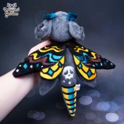 MADE TO ORDER | Weighted Morya The Death Moth Dragon Plushie |Jumbo PLUS Edition(Weighted Death Moth Dragon Plushie Jumbo Plus Edition) -Dragons' Garden Dragons Garden SummerMysteriesDeathMothDragon5