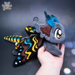 MADE TO ORDER | Weighted Morya The Death Moth Dragon Plushie |Jumbo PLUS Edition(Weighted Death Moth Dragon Plushie Jumbo Plus Edition) -Dragons' Garden Dragons Garden SummerMysteriesDeathMothDragon6