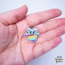 I Am Strong Support Dragon | Acrylic Pin(I Am Strong Support Dragon Acrylic Pin) -Dragons' Garden Dragons Garden SummerMysteriesiamstrongacrylpin3