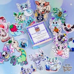 Mystery Sticker Box | Cute Dragon, Fanart & More Stickers Mix(Mystery Sticker Box Cute Stickers Mix)
