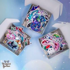 Mystery Sticker Box | Cute Dragon, Fanart & More Stickers Mix(Mystery Sticker Box Cute Stickers Mix) -Dragons' Garden Dragons Garden SummerMysteriesmysterystickersbox3