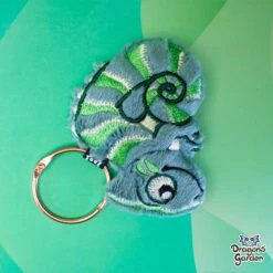 ITH Chameleon Lizard Charm Embroidery Pattern(Ith Chameleon Lizard Charm Embroidery Pattern) -Dragons' Garden Dragons Garden chameleonkeyplush4